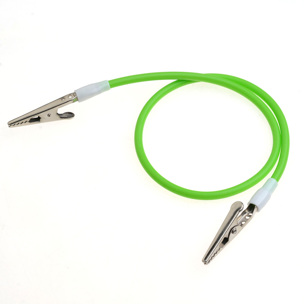 50 cm AZDENT Tandheelkundige Kleurrijke Bib Clips Servethouders met Siliconen Koord en Veerbelaste clips 4 Kleuren Instrument: green
