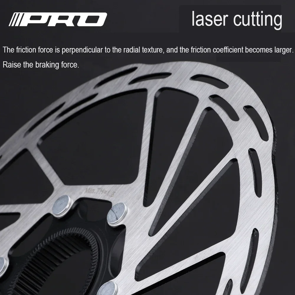IIIPRO Centerlock Rotor vtt vélo de route Dissipation thermique disque de refroidissement serrure centrale 140/160/180/ 203mm frein à disque Rotor verrouillage central