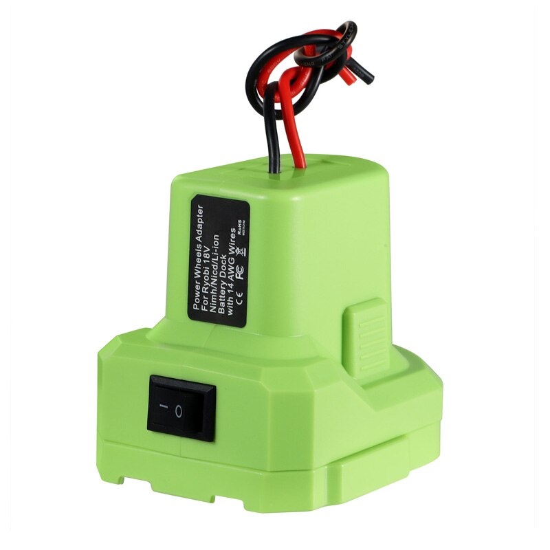 Adapter For Ryobi 18V Nimh/Nicd/Li-ion Battery DIY Power Wheels Adapter for Ryobi ONE+ Dock Power Connector With 14 AWG Wires