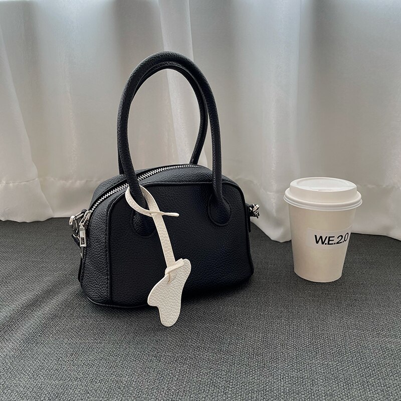 Sac à main en couleur unie pour femmes, sacoche de bonne , à bandoulière, petite bourse tendance,