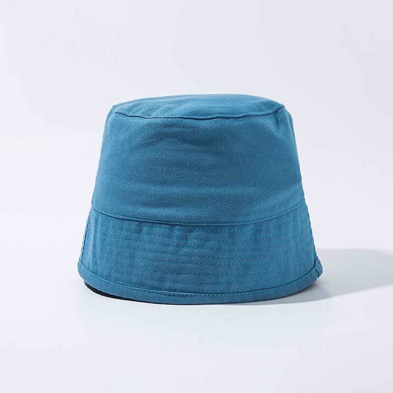 Zomerse stevige opvouwbare emmerpetten dames heren zomerhoeden kleppet vissershoeden zonnebrandcrème hoed anti-uv unisex: Blauw