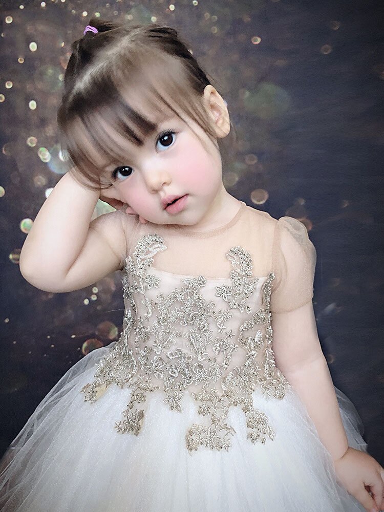 2-12y Mädchen blume kleid kinder erstkommunion kleider für hochzeiten Spitze Perspektive kleid baby ballkleid flauschigen kostüm