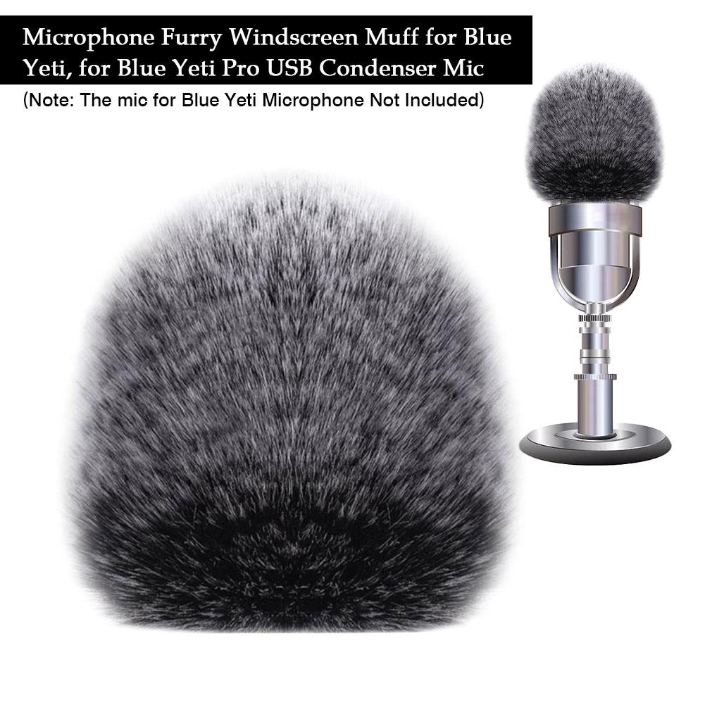 Mic Microphone Windscreen Muff Lavalier Microphones For Blue Yeti Pro USB Condenser Microphone Deadcat Windshield Wind Cover