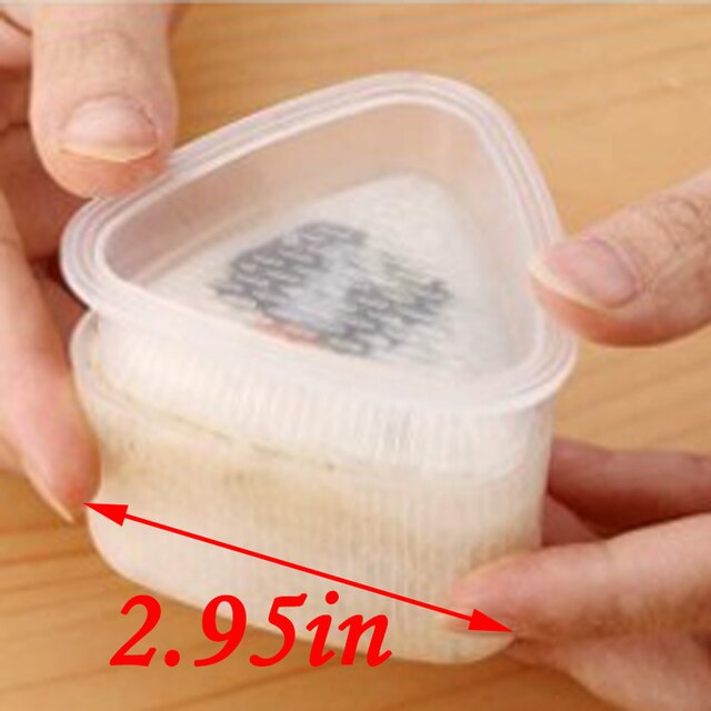 Molde para Sushi molde bola arroz triángulo molde para Sushi arroz molde Diy cocina Diy Sushi herramienta Sushi molde forma Onigiri molde para Sushi Stamper: Triangle L