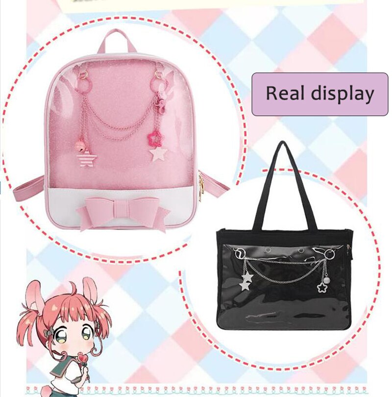 Ita Tasche Kette Zubehör Dekoration Süssigkeit Farben Sterne Glocken Einstellbare DIY Tasche Kette Hängende Kette Für Frauen Anime tasche H307