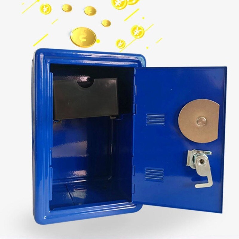Mini caja fuerte de Metal, caja de seguridad para el hogar, hucha creativa, caja fuerte para llaves, decoración de escritorio