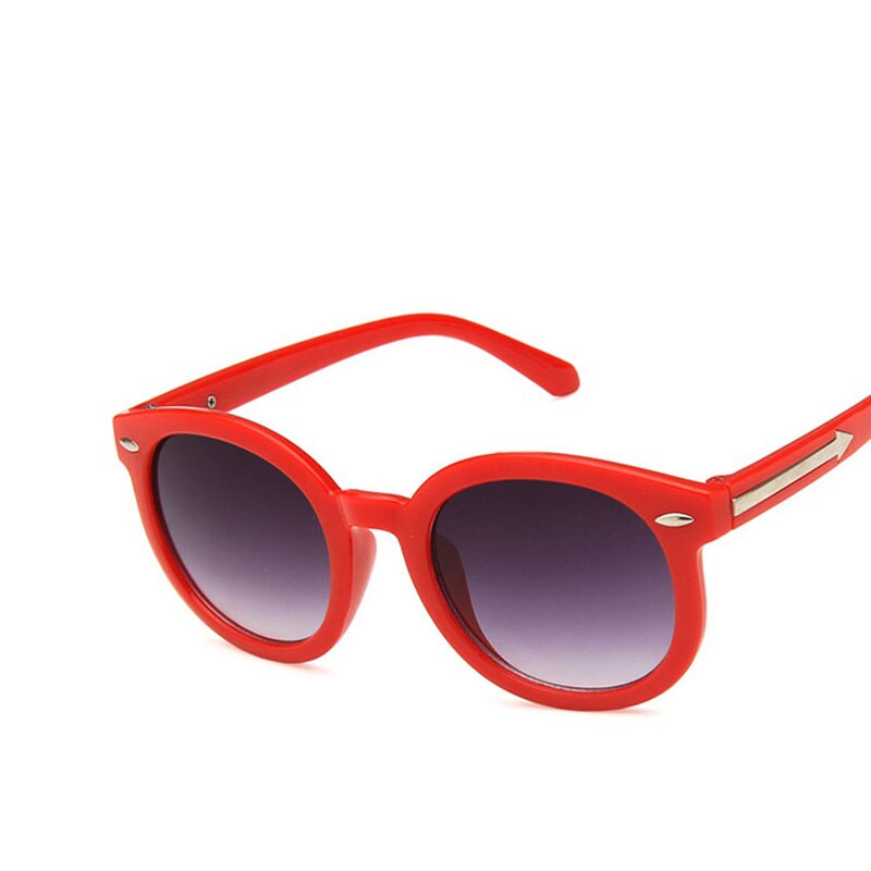 Jongens Zonnebril Classic Brand Plein Frame Childrene Zonnebril Anti-Uv Goggle Kids Brillen Voor Meisjes Gafas: Rood