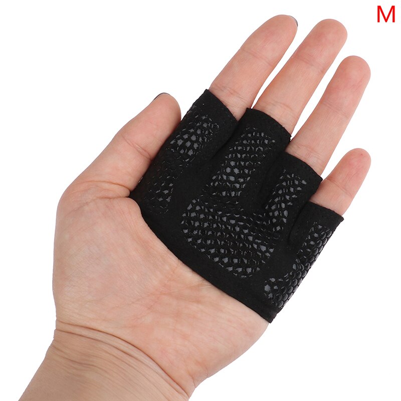 Guantes de medio dedo para Fitness para hombre y mujer, para Crossfit, entrenamiento, gimnasio, levantamiento de pesas de potencia, culturismo, Protector de manos: Gris claro