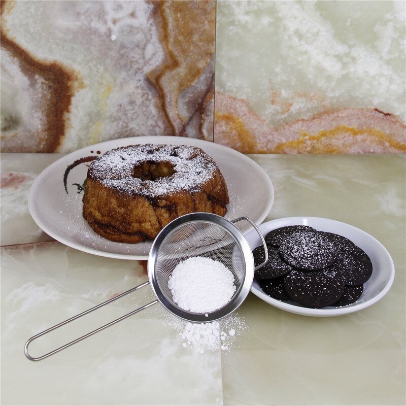 304 Stainless Steel Wire Fine Mesh Oil Strainer Flour Sifter Sieve Colanders DIY Kitchen Tools