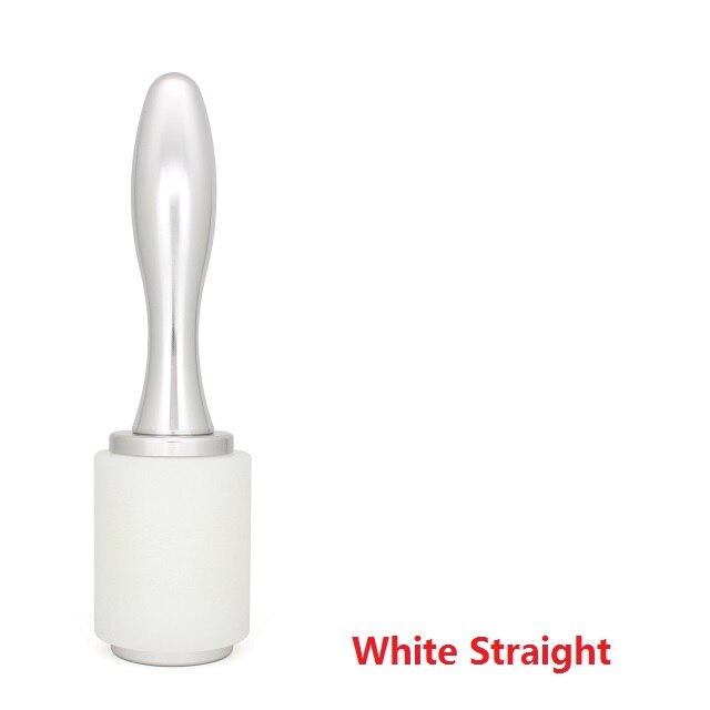 Martillo para tallado de cuero, mazo Artesanal de cuero, herramienta de costura para estampado de piel de vaca, punzón de mango de madera recta con cabeza en T de nailon: white straight
