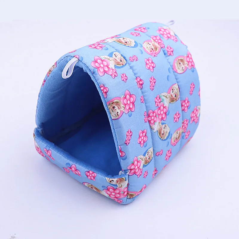Leuke Cartoon Rat Hamster Huis Bed Winter Comfortabele Opvouwbare Cavia Hangende Tent Slapen Nest Frettenkooi Accessoires