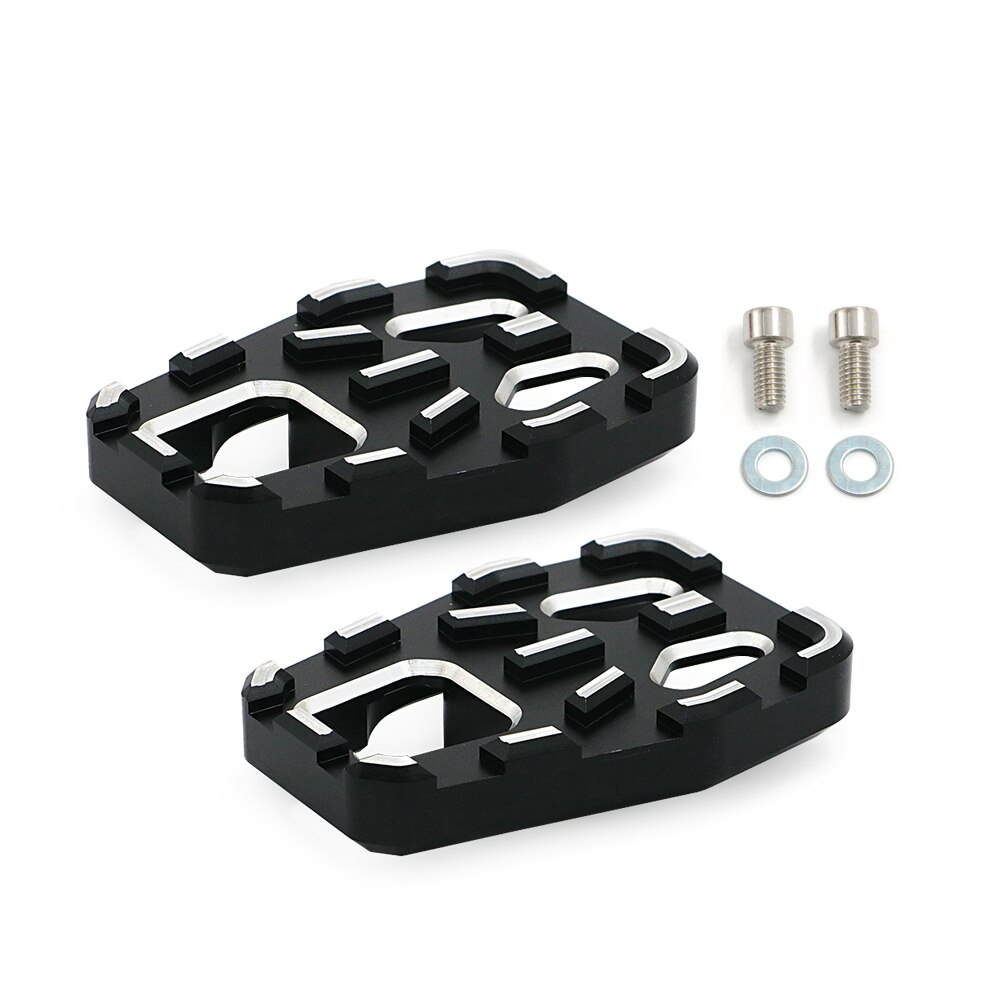 Motorcycle Billet MX Wide Foot Pegs Footrest For HONDA CRF1000L CRF 1000L Africa Twin Adventure Sports: Black