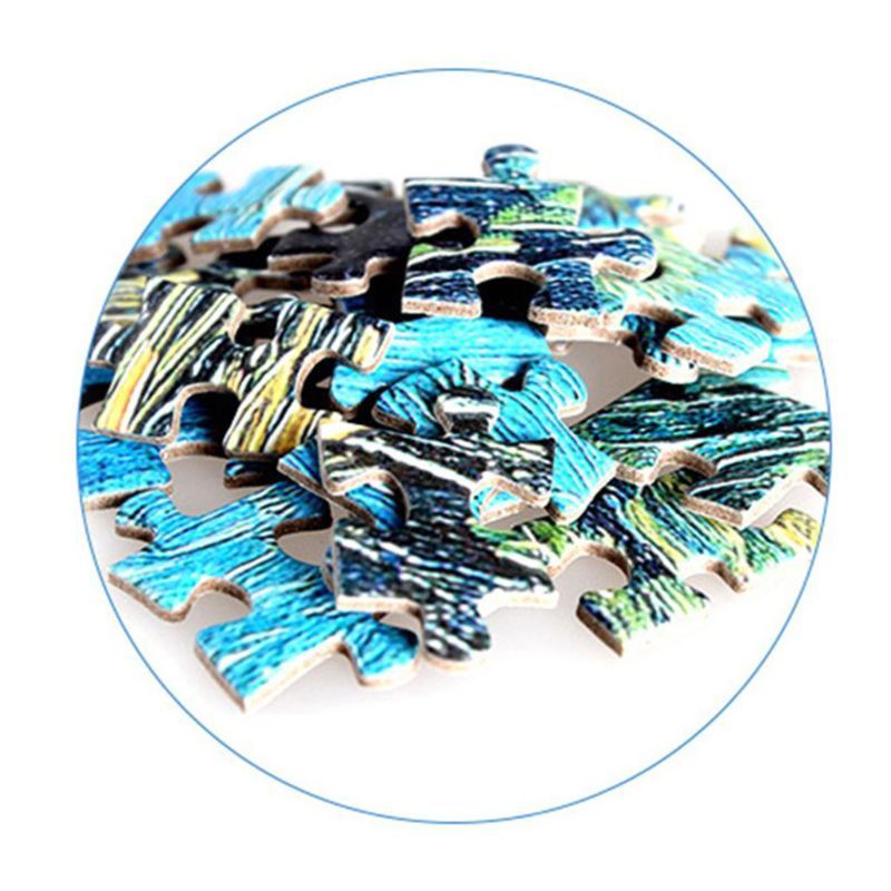 1000 Stks/pak Dikker Papier Puzzel Landschap Monteren Jigsaw Woondecoratie K92D
