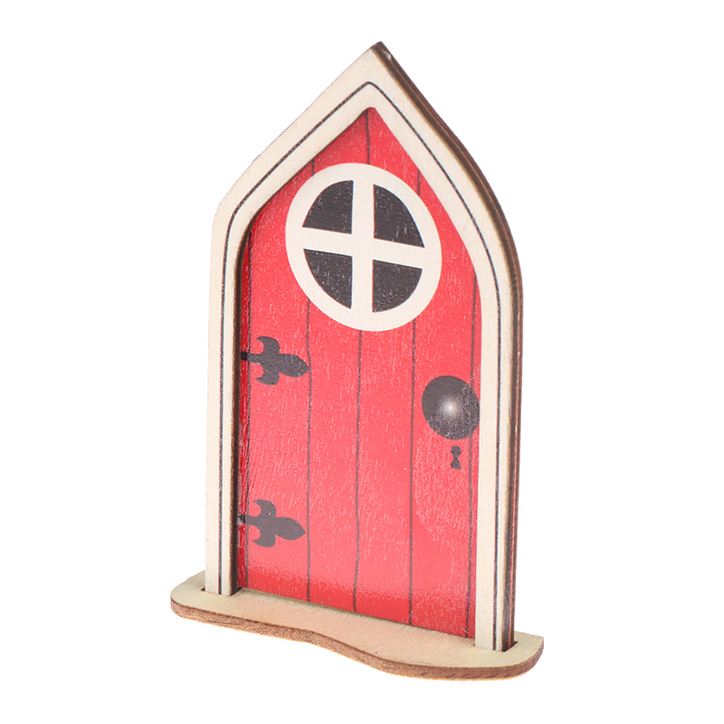 1/12 Poppenhuis Miniatuur Hout Externe Enkele Deur Houten Raamkozijn Diy Accessoires Pophuis Meubels Speelgoed Multi Stijlen