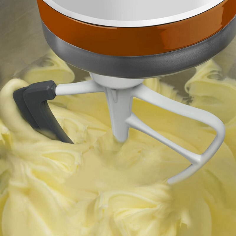 4.5-5 Quart Flex Edge Beater for KitchenAid Tilt-Head Stand Mixers K45SS KSM75 KSM95 White