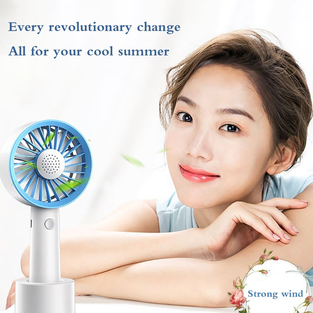 Draagbare Aromatische Kleine Ventilator Met Usb Charge Drie Modi 2000 Mah Ingebouwde Batterij Afneembare Base Mini Cooler Voor zomer