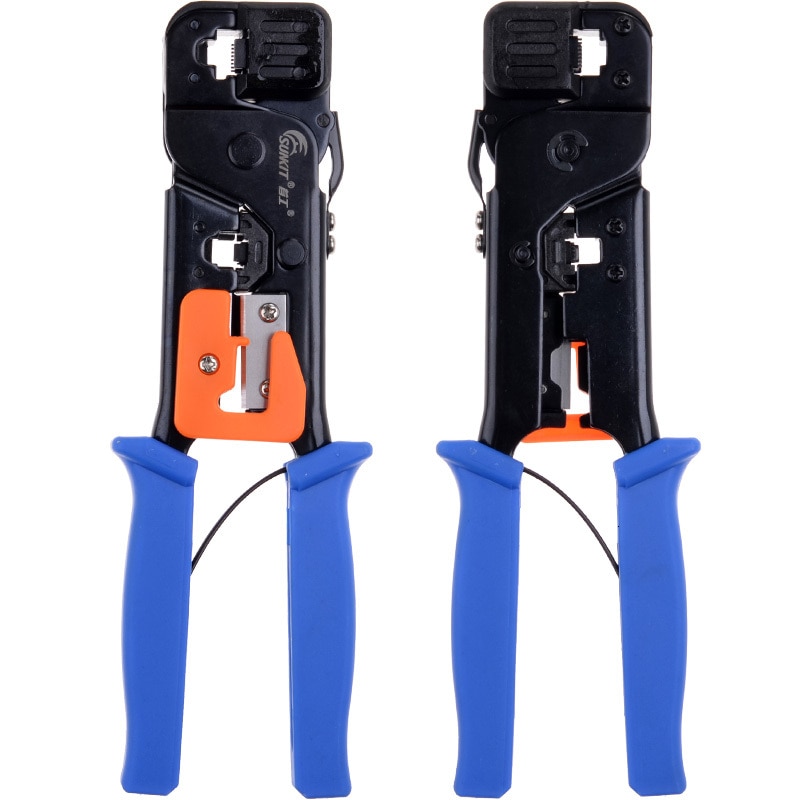 Original Binding First Worker Sk-868g Cable Telephone Pliers Crystal Head Crimping Pliers Network Multi Pliers Function Double