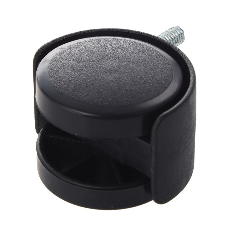 Vástago roscado de 6mm rueda Dual de 40mm giratoria Caster negro utilizado ampliamente para los muebles, carro de mano, carro de compras, electrodomésticos