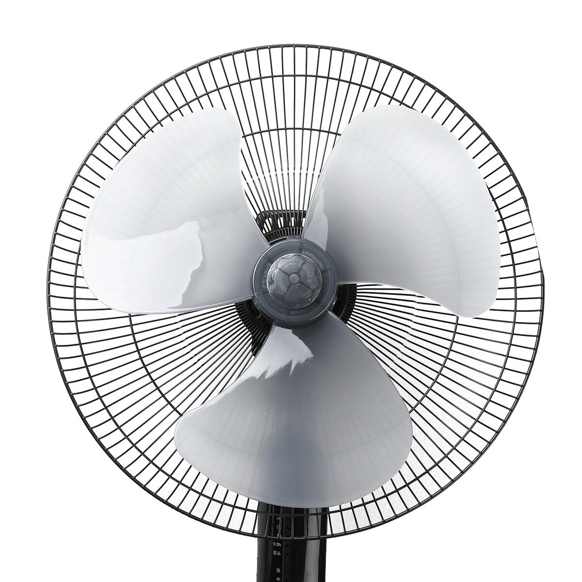 16 Inch Plastic 3 Leaves Fan Blades with Nut Cover for Standing Pedestal Fan Table Fanner General Accessories Household Parts