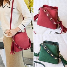 Bolsa de ombro feminina borla bolsa esfrega balde sacos crossbody saco melhor venda-wt