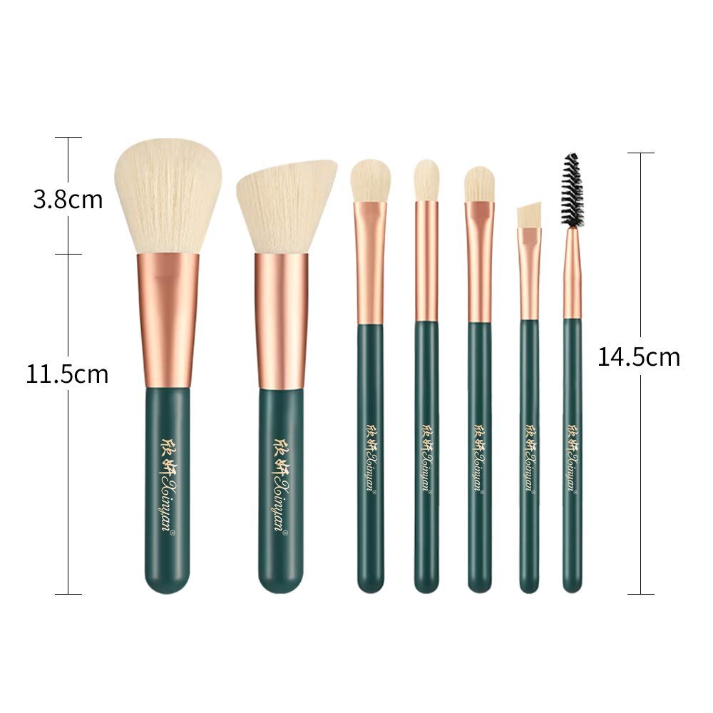 Xinyan øyenskygge makeup børste sett grønn foundation blending eyeliner øyenvippe øye oem skjønnhetsverktøy sett de brochas maquillaje