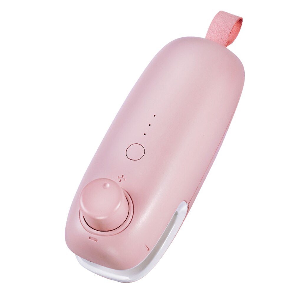 Portable Handheld Vacuum Food Sealing Machine USB Charging Packaging Sealer: Pink