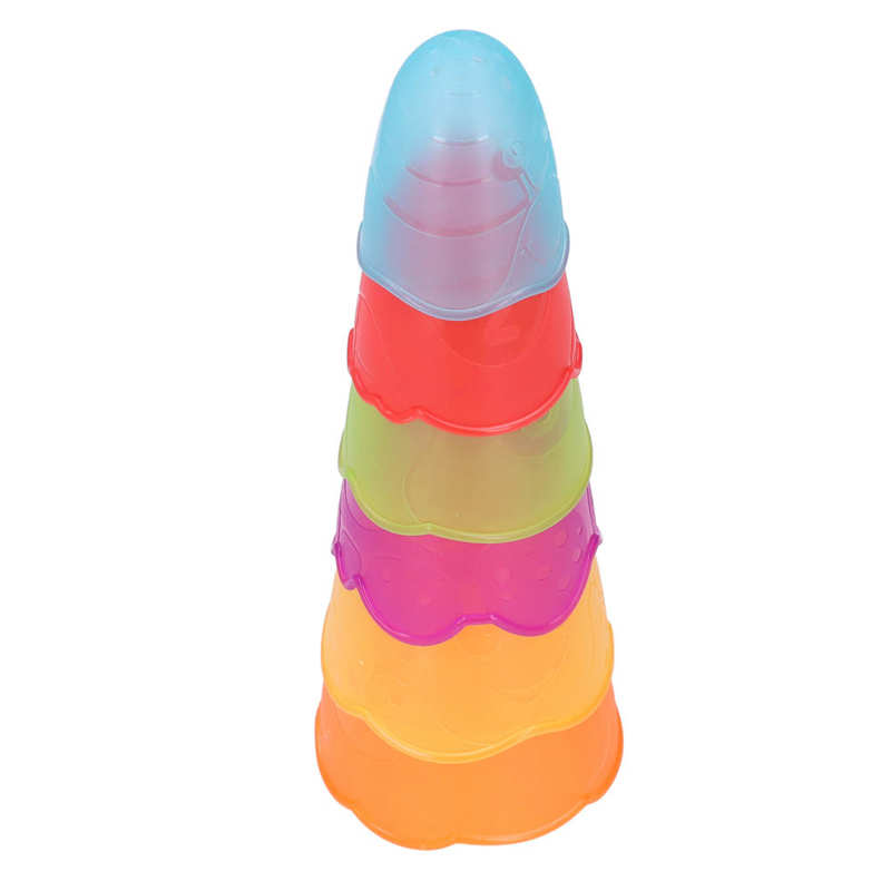 Stacking Cup Toy Bath Stacking Cup Colorful for Children for Home Bathroom
