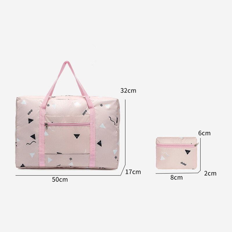 Frauen Tragbare Reisetasche Große Kapazität Faltbare Seesack Reise Veranstalter Gepäck Taschen Leichte Polyester Wochenende Taschen