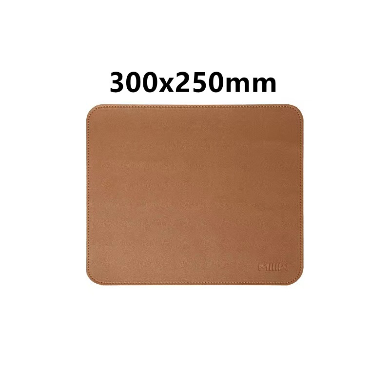 XIAOMI Mijia Office Mouse Pad Double Layer Solid Color Leather Cork Gaming Desk Dirt Resistant Large Waterproof For Mouse Pad: GRAY