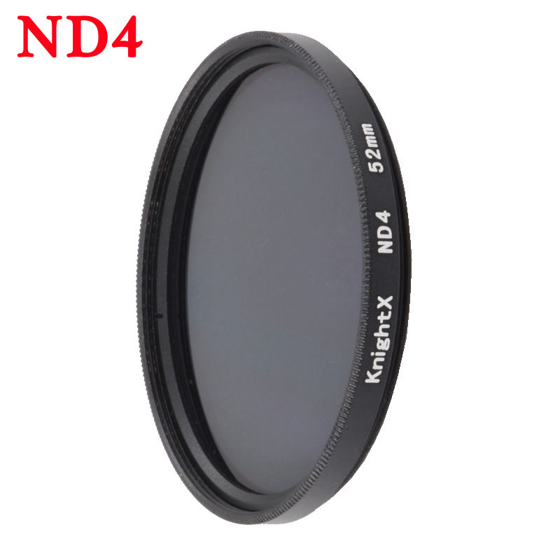 KnightX – filtre d&#39;objectif de téléphone portable 37mm 52mm 58mm, clip universel CPL ND star, accessoires polarisants: ND4 / 52mm