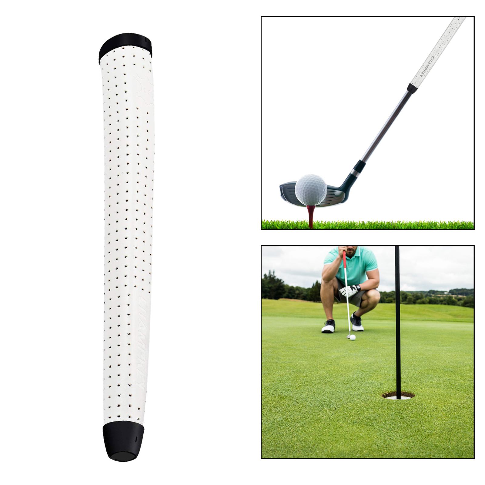 Golf Putter Grip Comfort Leather Lightweight Putter Grip for Golf Training Golf Practice: White