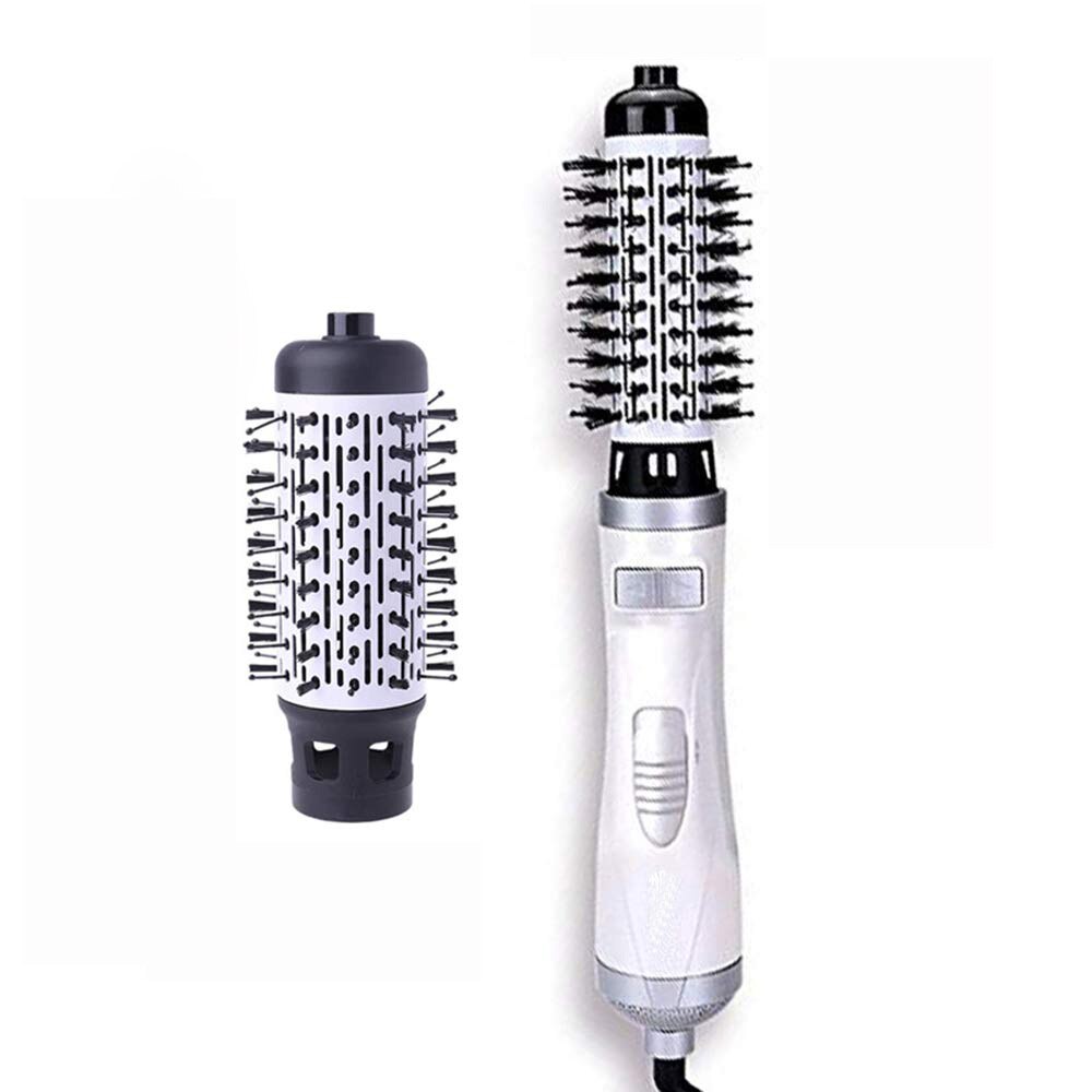 Brosse sèche-cheveux 3 en 1, ronde, rotative à Air , ionique négatif, Volumizer, bouclage automatique