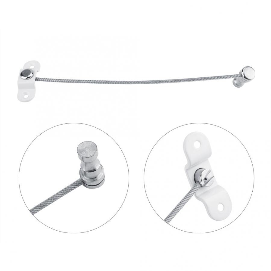 Baby Child Safety Window Door Opening Restrictor Security Cable Lock 19cm Flexible Wire White Black
