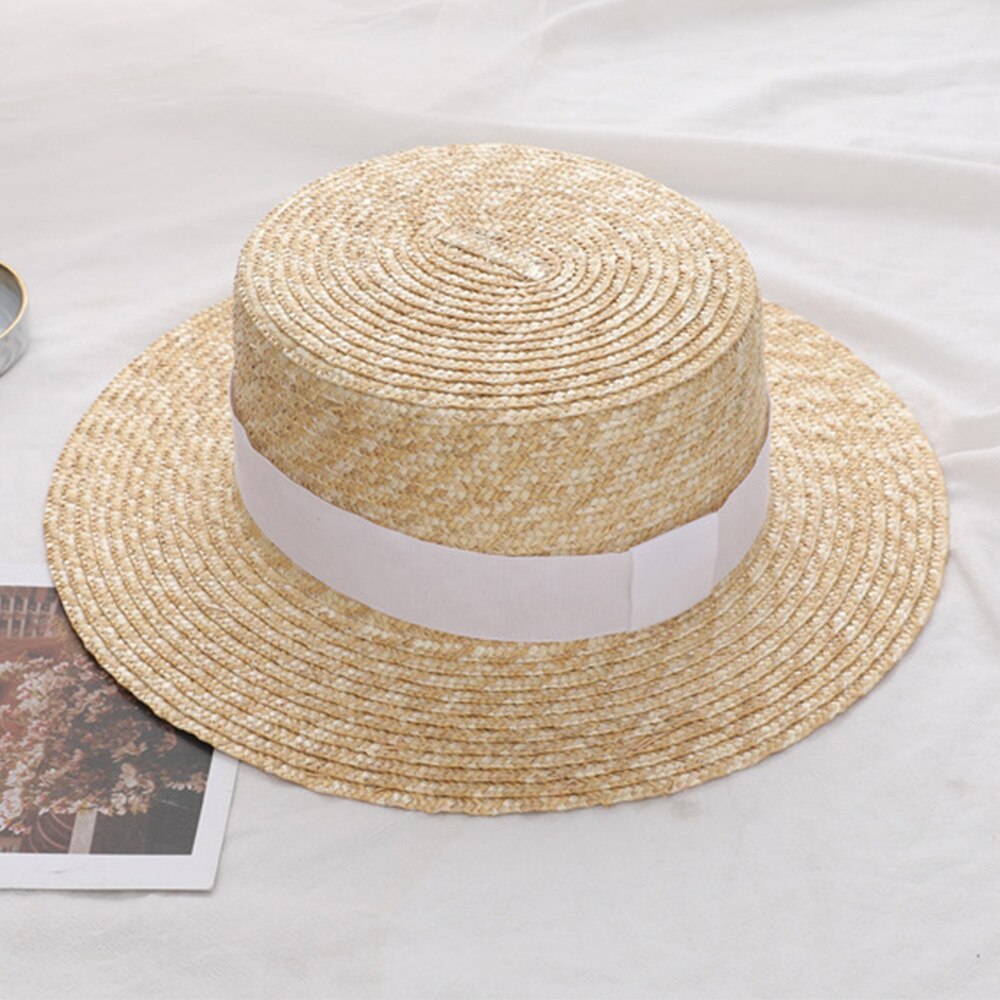 Summer Women Wide Brim Straw Hat Lady Sun Hats Boater Wheat Panama Beach Hats Beach Caps