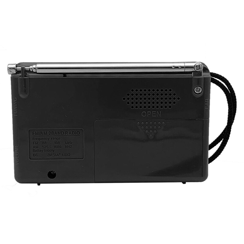 BC-R2048 Draagbare Am/Fm Radio Batterij Aangedreven Radio Antenne Receptie