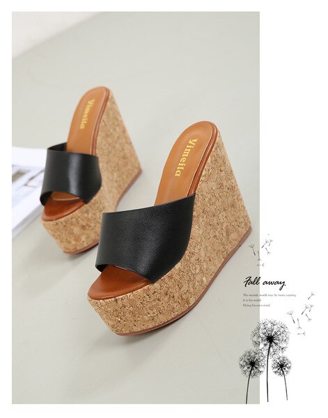 Sandales a talon Beige talons hauts chaussures confort pour femme mocassins a enfiler Espadrilles femme ete plateforme Muffins sabots chaussures: 1 / 36