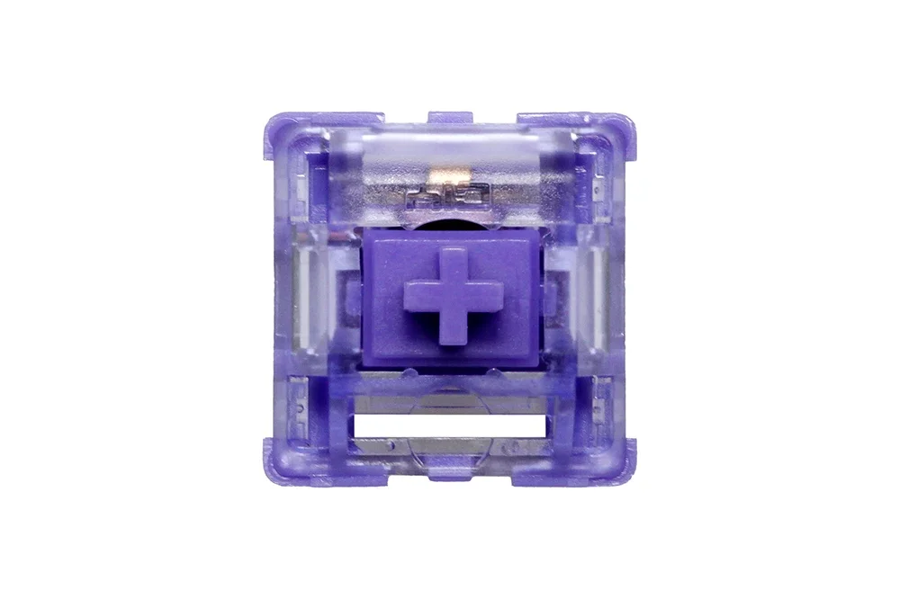 CIY Asura Switch Pre Advanced Tactile Switch 50g do gier Klawiatura mechaniczna Długa sprężyna PC POK Nylon Lubed 50M Fioletowy