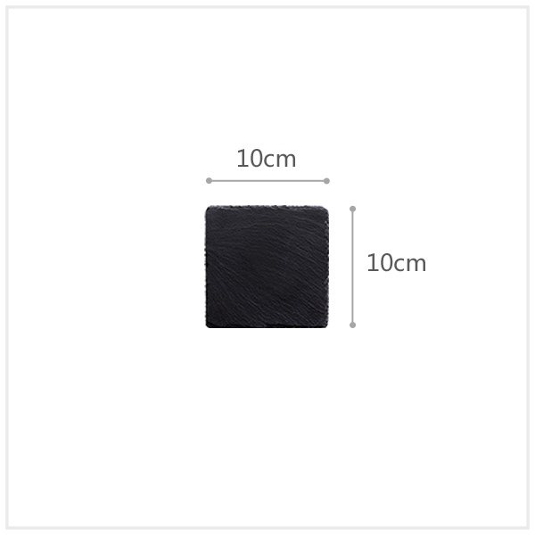 Black Natural Stone Plate Cutting Board Steak Posing Ornaments Photography Decoration Sushi Food Photo Background Shooting Props: Coffee