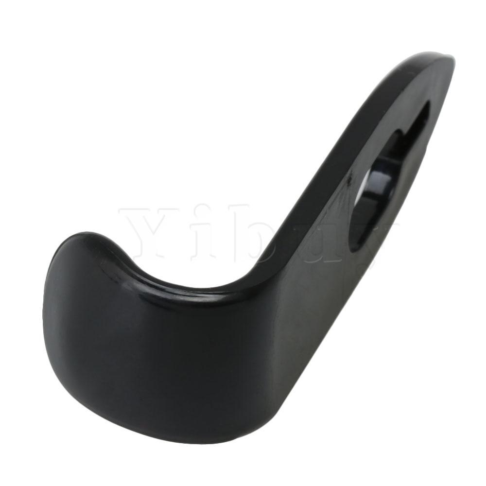 Yibuy 61x20x26mm Plastic Sax Duim Haak Rust Duim Ondersteunt voor Alto/Sopraan/Tenor saxofoon Black Music Onderdelen Accessoires