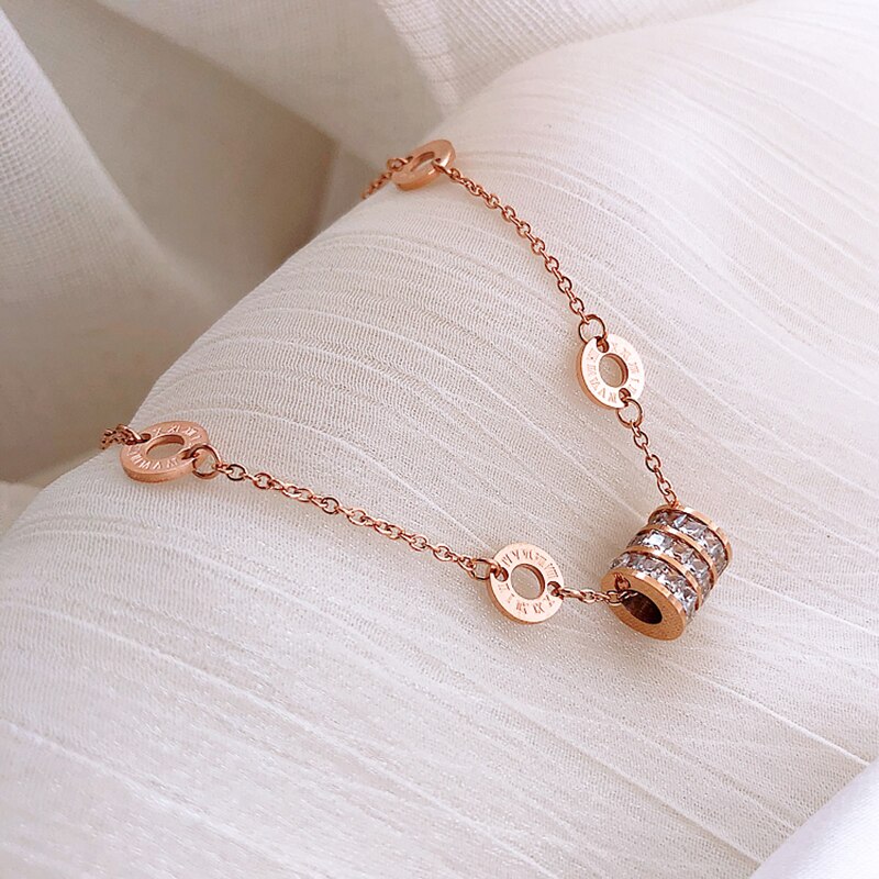 classic Roman digital transfer Bracelet South Korean women's jewelry small waist colorfast student Bracelet