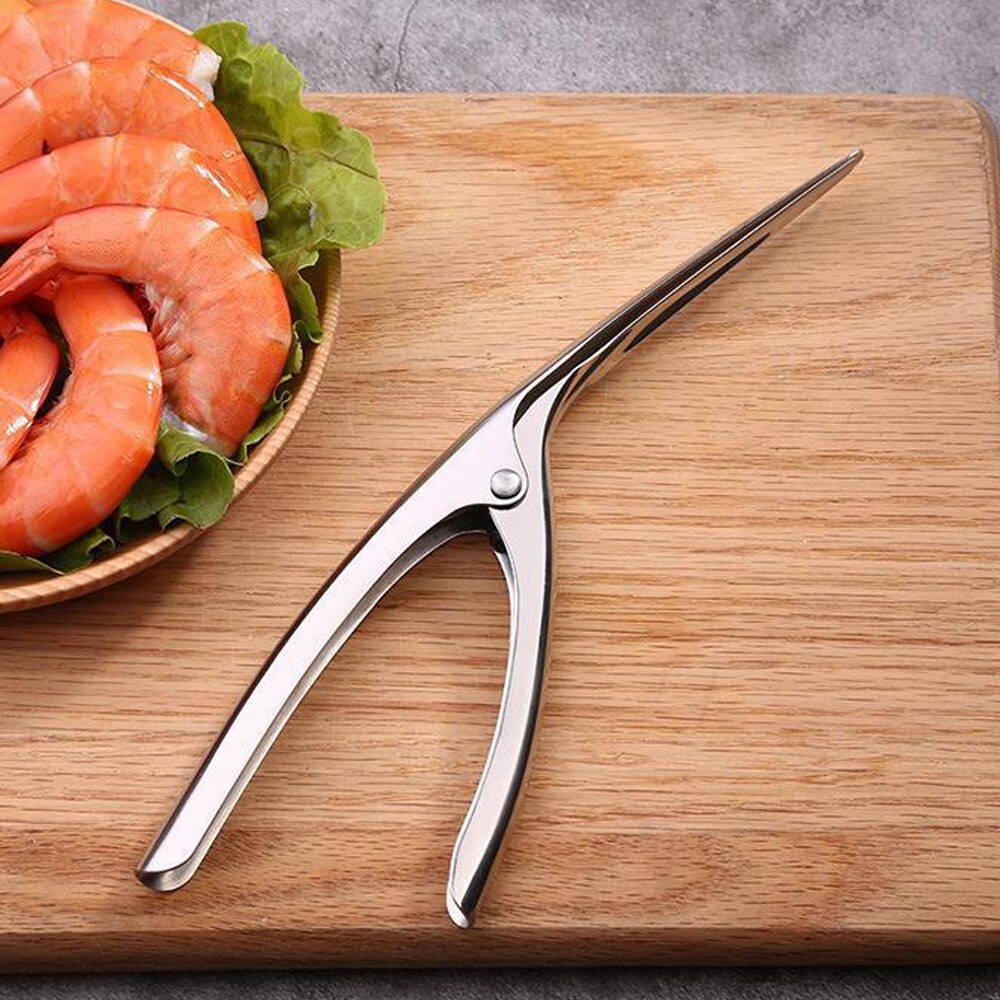 Shrimp peeler Stainless Steel Seafood Peeler Prawn Shrimp Fishing Knife Lobster Shell Remover Peel Device Kitchen Gadgets