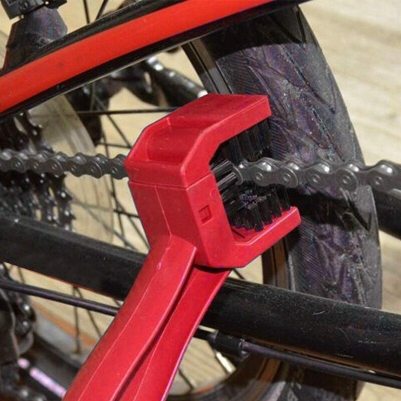 Chain Cleaner Brush Motorcycle Bike Gear Cleaning Tool