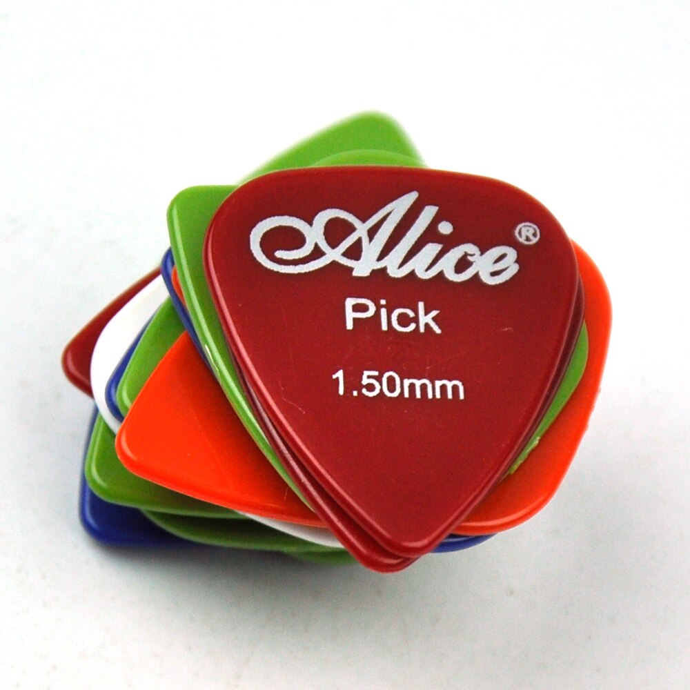 Veel 100 stuks Alice 1.5mm Zware Glad ABS Plectrums Diverse Kleuren AP-P