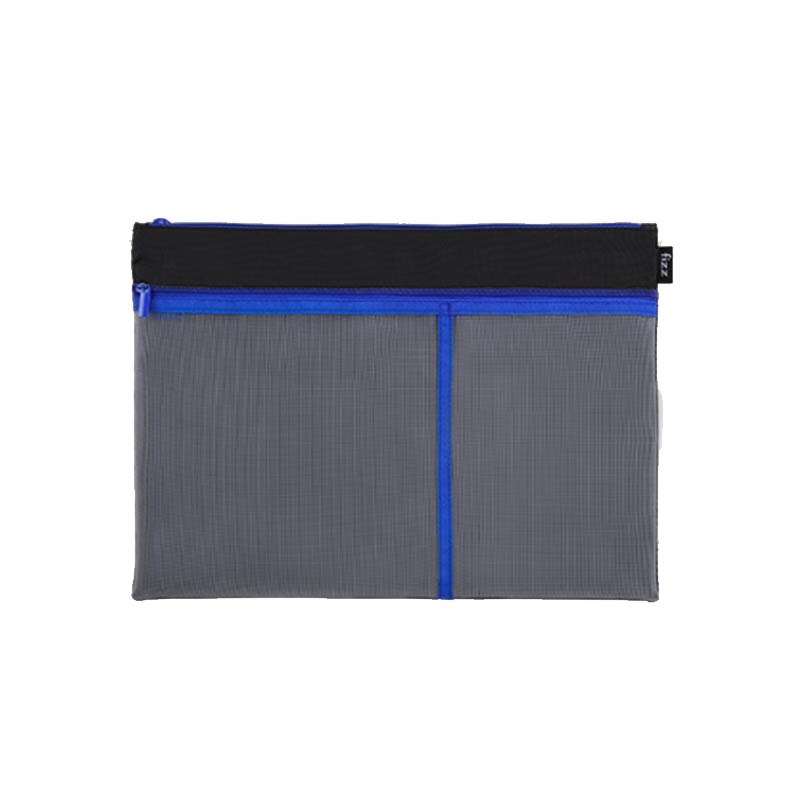 Originele Mi Jia Youpin Bestand Zak A4 Rits Triple Tas Wasbaar/Waterdicht Kantoor Opbergtas Bestand Opbergtas: 1 pcs Blue