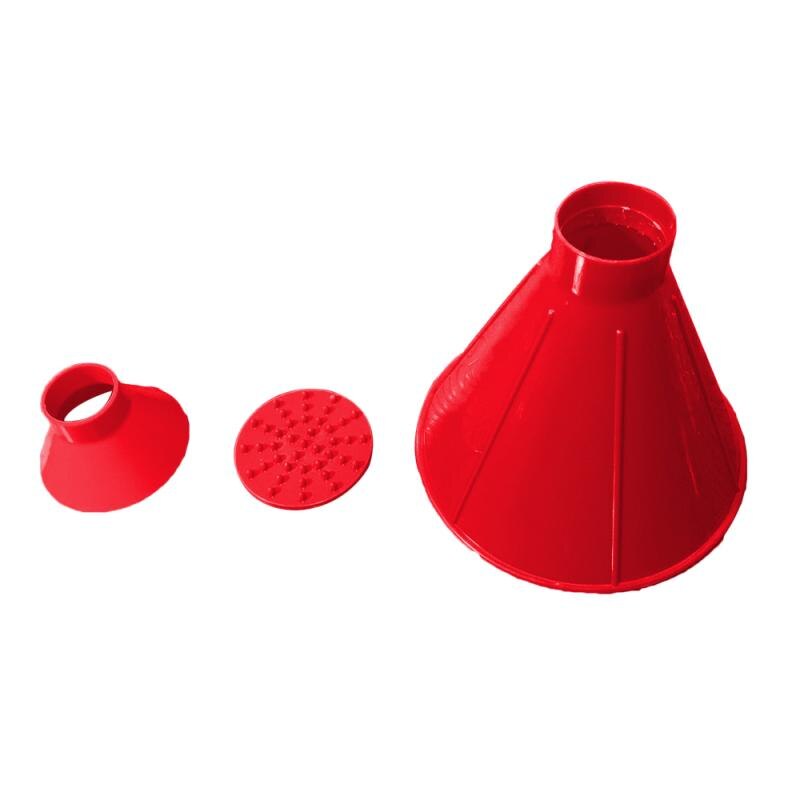 3 unids/lote raspador de hielo mágico para coche, instrumento para limpiar vidrios embudo exterior, removedor de nieve, herramienta para coche, raspador de hielo en forma de cono: 1