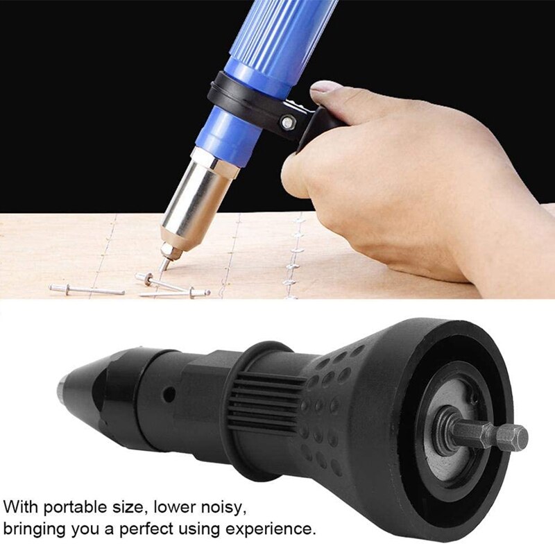 Electric Rivet Nut Riveting Tool Cordless Riveting Drill Adaptor Insert Nut Tool Riveting Drill Adapter