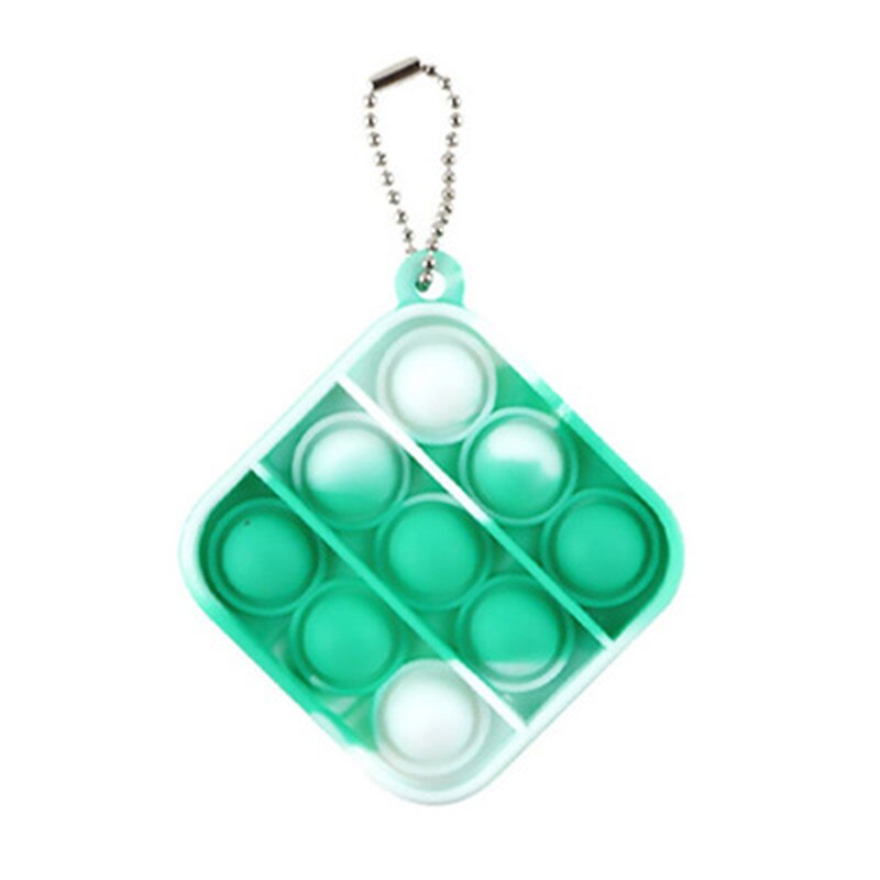 Tie-dye Keychain Fidget Simple Dimple Toy Sensory Educational Toy Push Bubble Toys Stress Relief Toy Antistress Adult Relief: 9