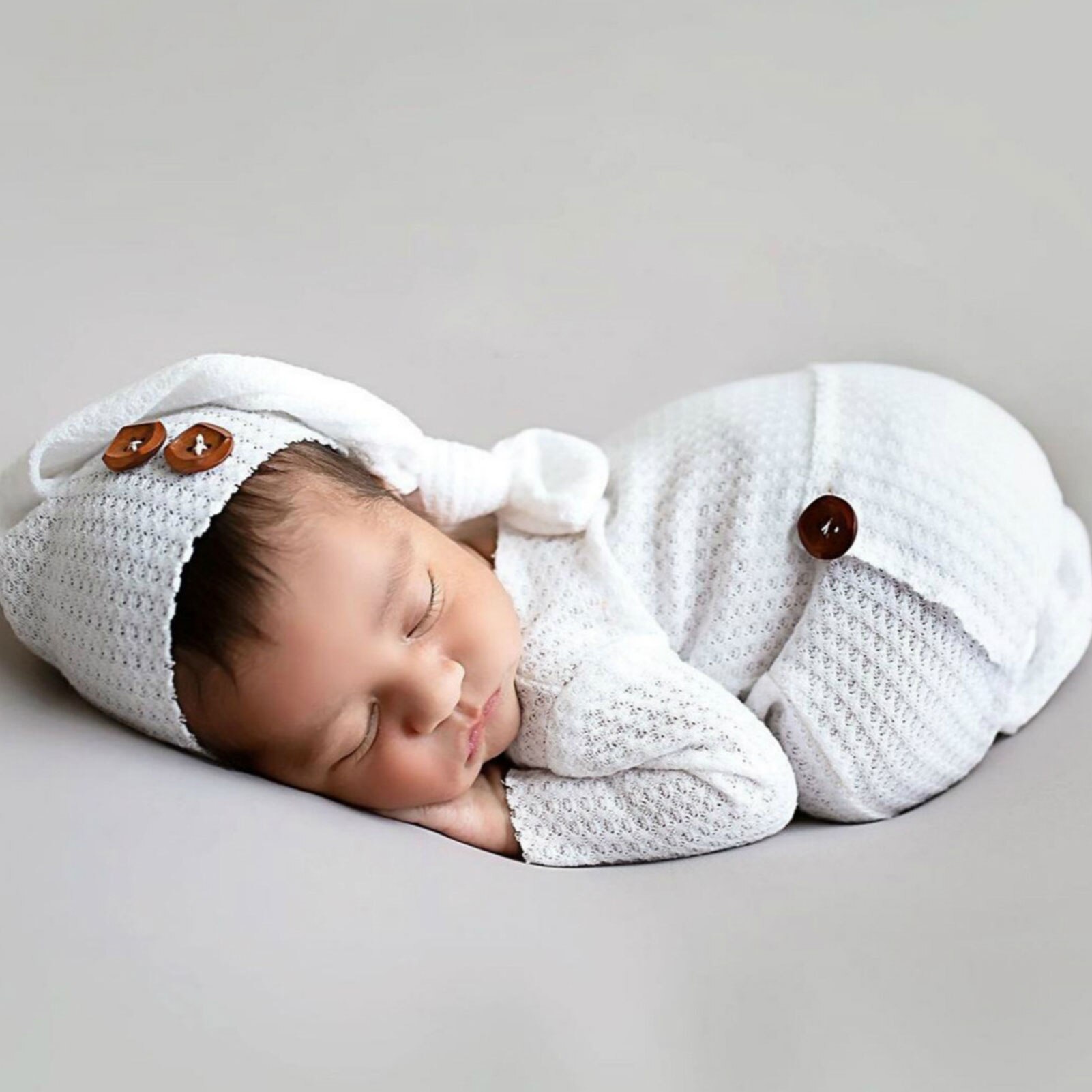 Accesorios de fotografía para bebé, trajes de sesión de fotos para niño y niña, mono de punto Adorable para , aplicable a edad de 0 a 2 meses