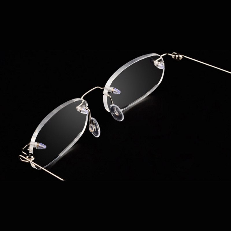Kantfri metalramme nærsynede briller ultralette kortsigtede nærsynethed briller kvinder mænd  -1.0 -1.5 -2 -2.5 -3 -3.5 -4.0