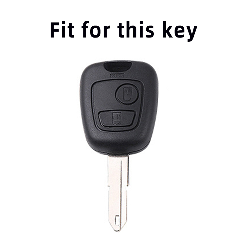 TPU Auto Afstandsbediening Sleutel Case Cover Shell Fob Sleutelhanger Voor Peugeot 107 206 207 307 Voor Citroen C1 C2 C3 C4 Voor Toyota Aygo